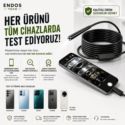 HD Endoskop Kamera: Dayanıklı ve Yüksek Çözünürlüklü İnceleme Kamerası
