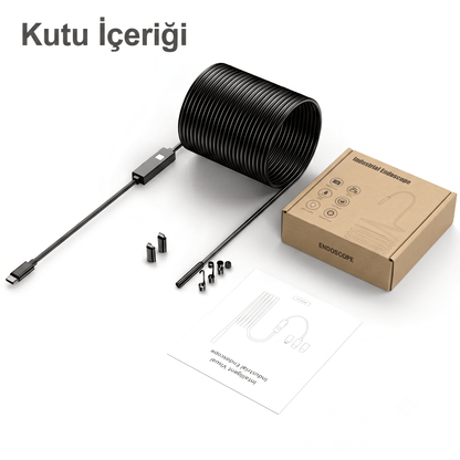 HD EndosTech Kamera: iPhone Ve Android Uyumlu İnceleme Kamerası