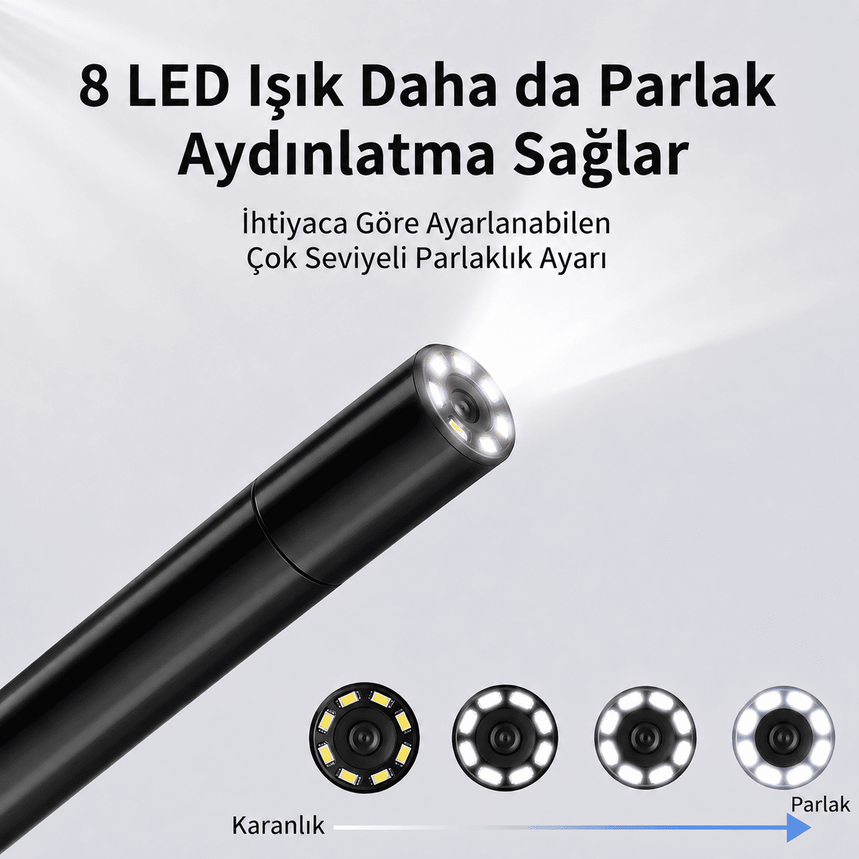 HD EndosTech Kamera: iPhone Ve Android Uyumlu İnceleme Kamerası